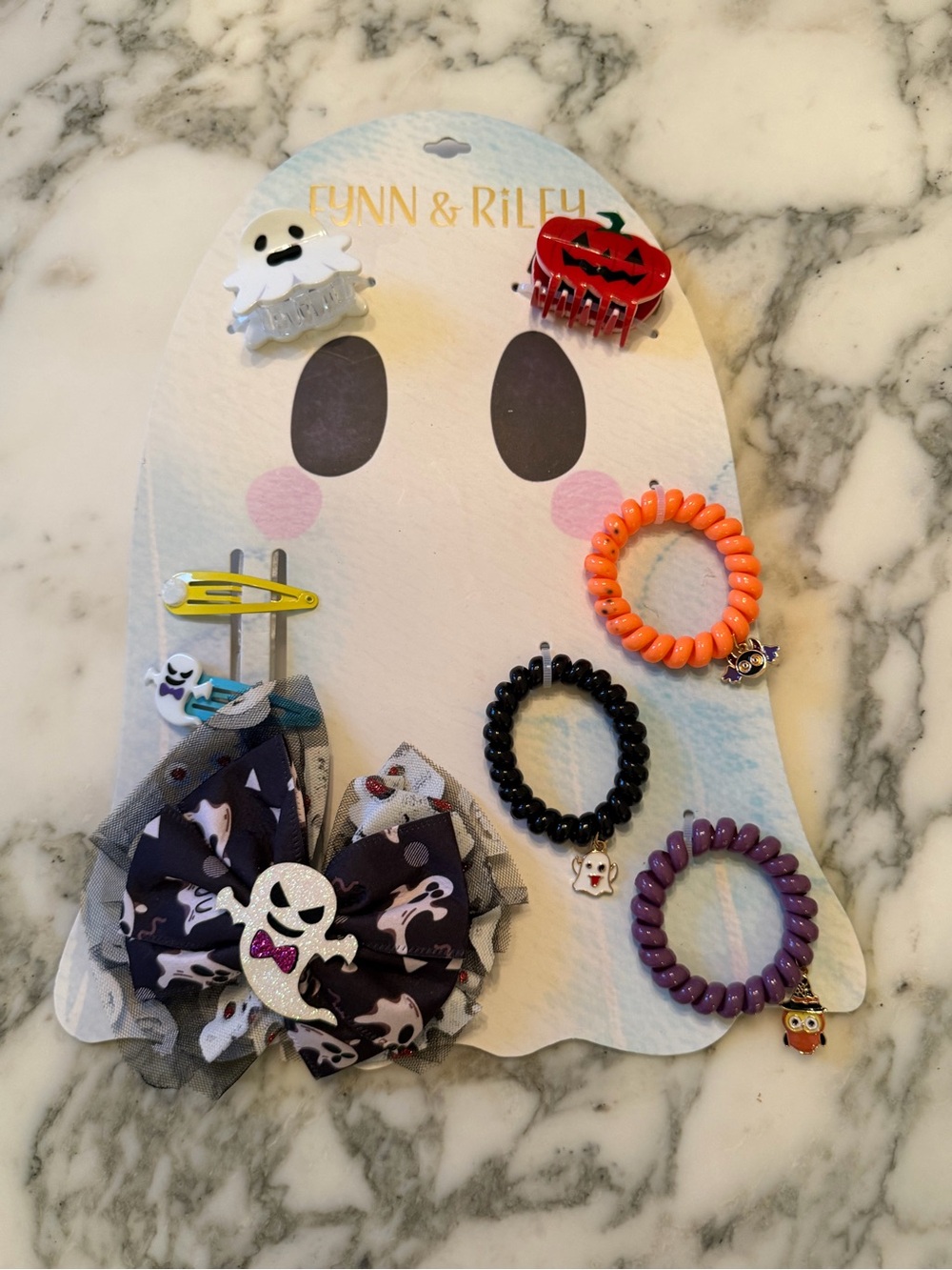 Fynn & Riley | Halloween Hair Accessories Bracelets Boo Spooky Ghost Pumpkin - Picture 2 of 3